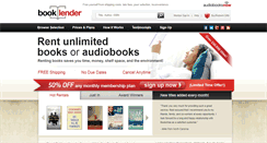 Desktop Screenshot of booklender.com